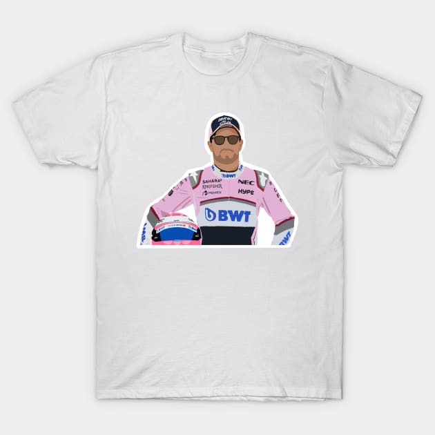 Racing Point driver Sergio 'Checo' Perez T-Shirt by royaldutchness